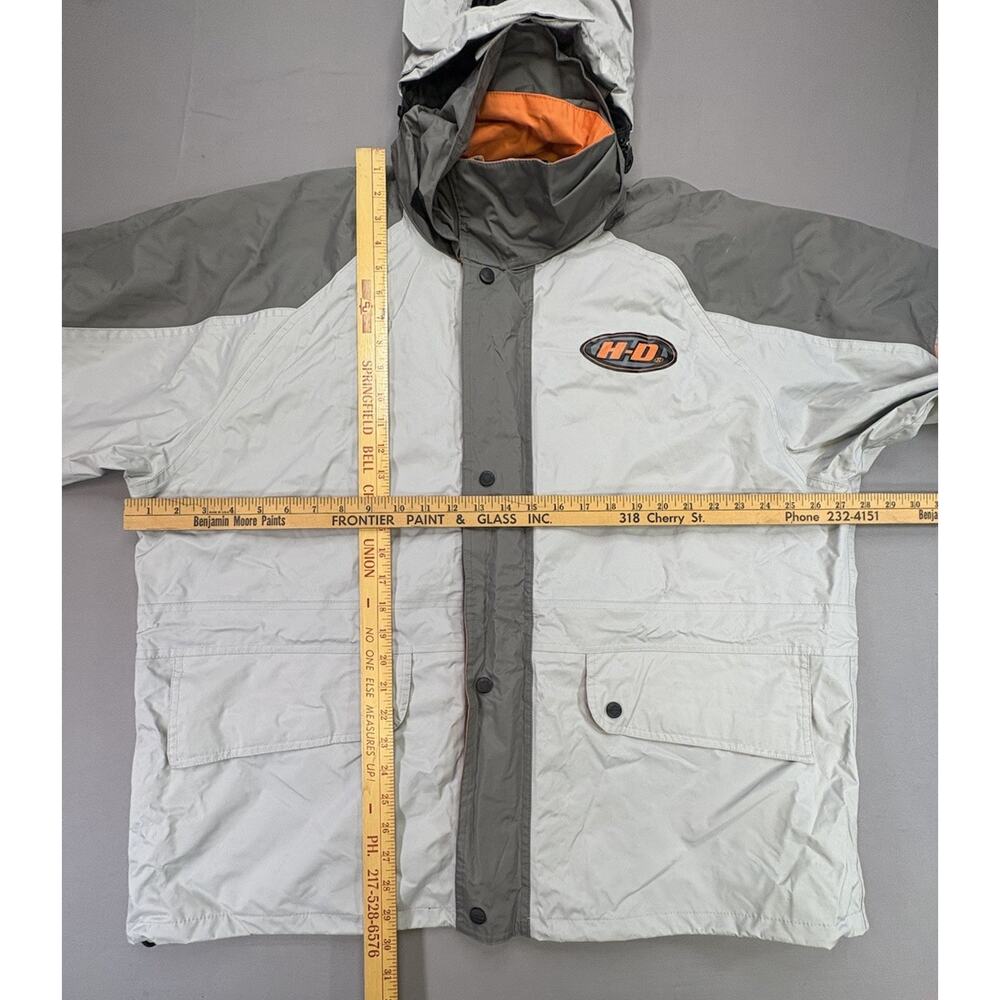 Harley Davidson Reflective Packable Motorcycle Rain/Wind Jacket Extra Large - Picture 4 of 15